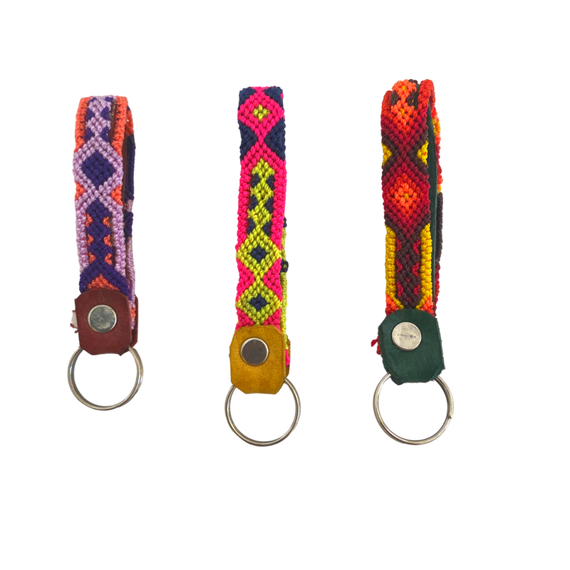 Lumily Friendship Leather Loop Key Chain — Mexico