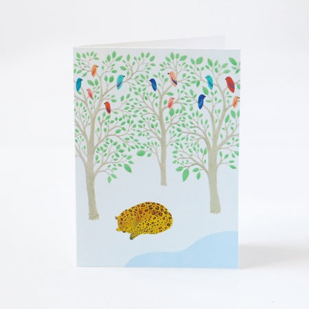 Dodo Toucan 'Sleeping Leopard' Card