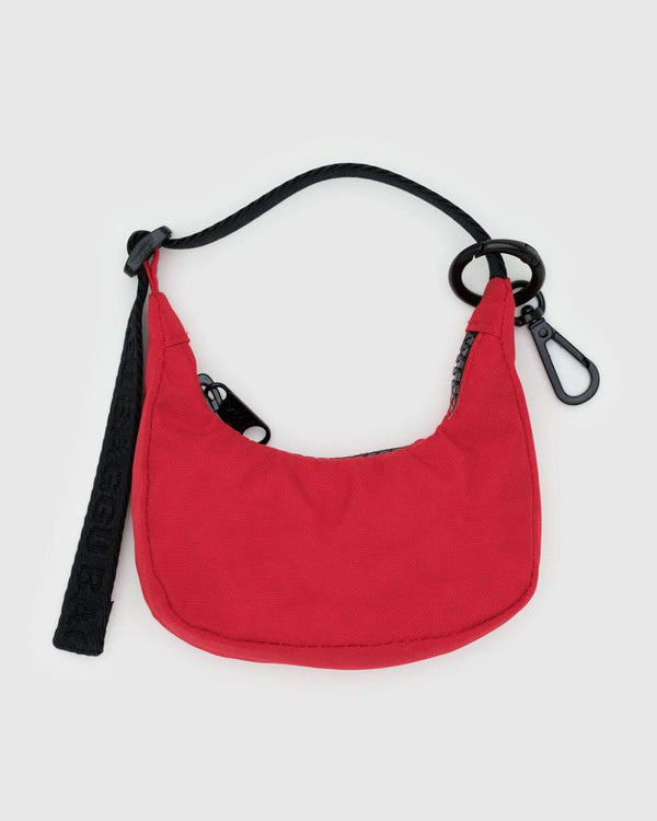 Baggu Crescent Bag Charm in Candy Apple