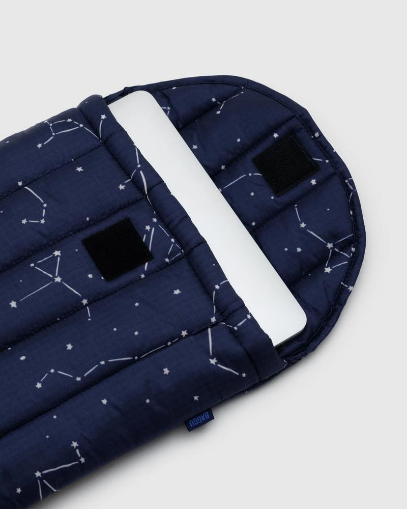 Baggu Puffy Laptop Sleeve 13"/14" in Constellation Midnight