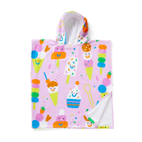 Halcyon Nights Kids  Hooded Towel 'Sundae Fun Day'