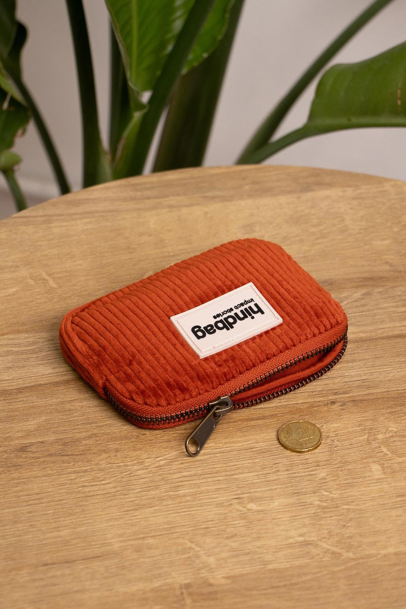 Hindbag 'Lili' Brick Corduroy Coin Purse