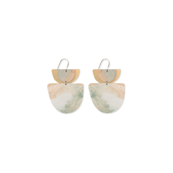 Moe Moe x Kiasmin 2 Aura Layered Double Bell Drop Earrings