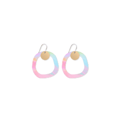 Moe Moe x Maggi McDonald Maggi Organic Outline Circle Drop Earrings