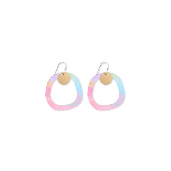 Moe Moe x Maggi McDonald Maggi Organic Outline Circle Drop Earrings