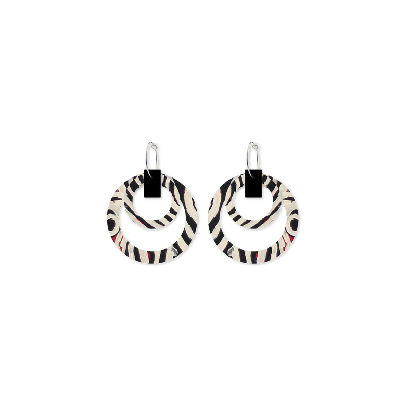Moe Moe x Murdie Morris Wild Dog Double Halo Hoop Earrings
