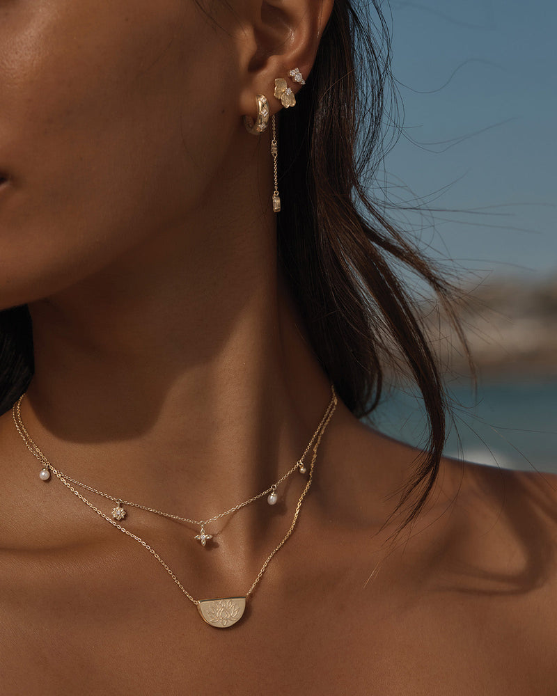 by charlotte 18k Gold Vermeil Live in Peace Choker