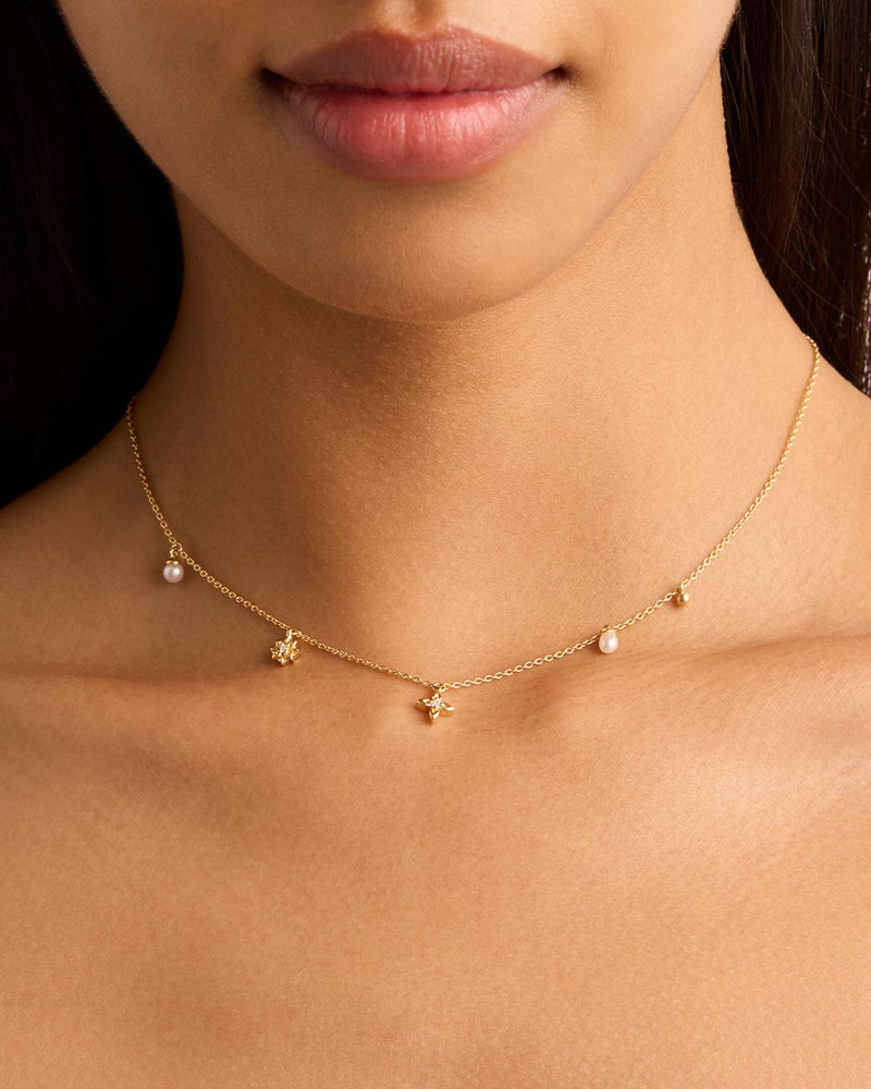 by charlotte 18k Gold Vermeil Live in Peace Choker