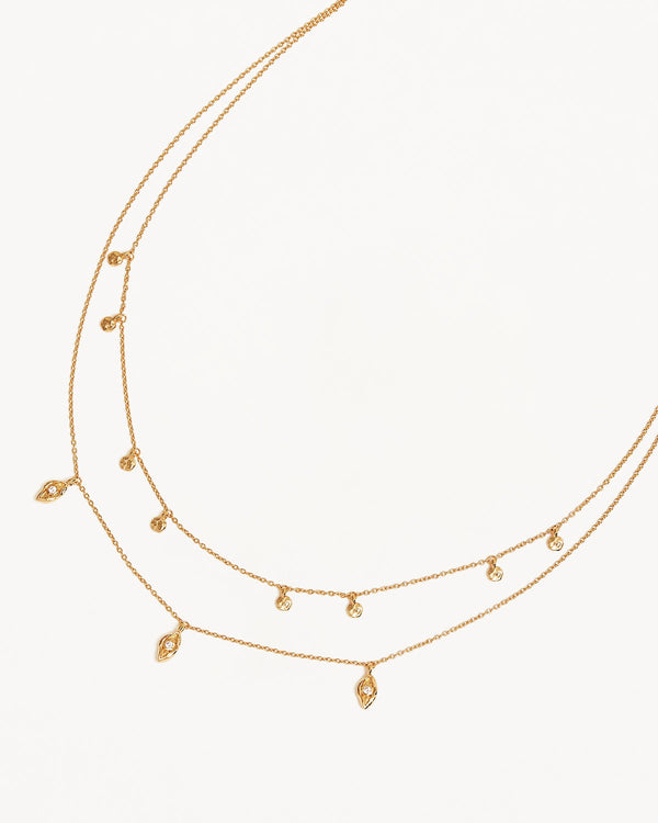 By Charlotte 18k Gold Vermeil I am Protected Layered Choker