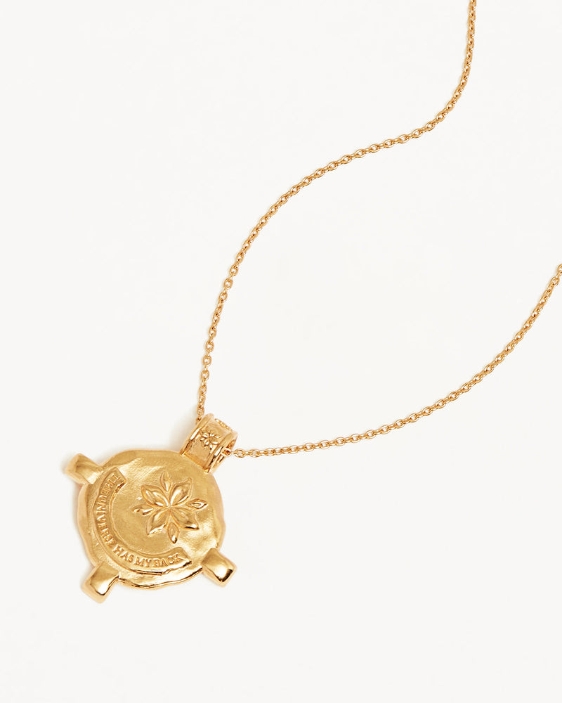 By Charlotte 18k Gold Vermeil Shield Necklace