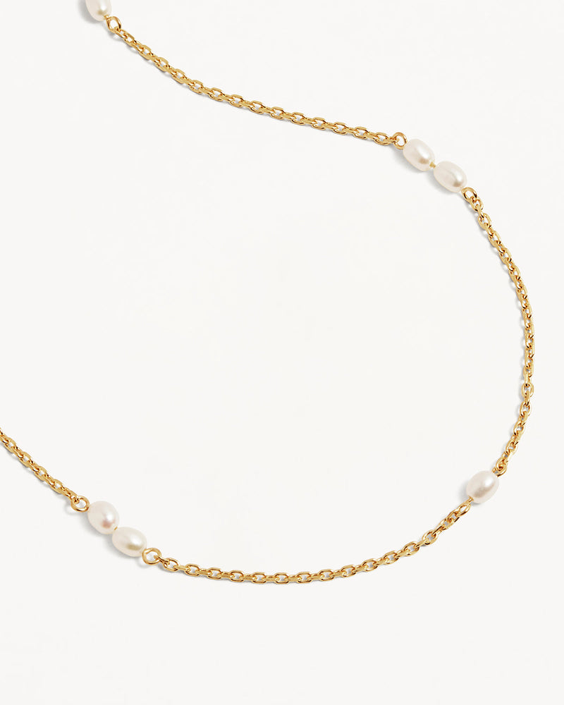 by charlotte 18k Gold Vermeil Serene Dreams Pearl Choker