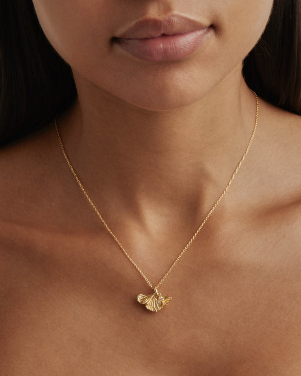 by charlotte 18k Gold Vermeil Ocean Whisper Necklace