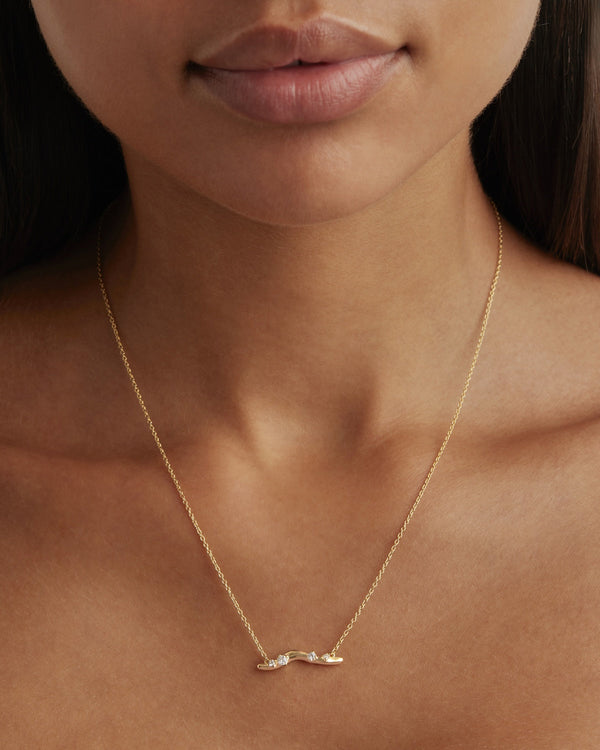 by charlotte 18k Gold Vermeil Chasing Tides Necklace