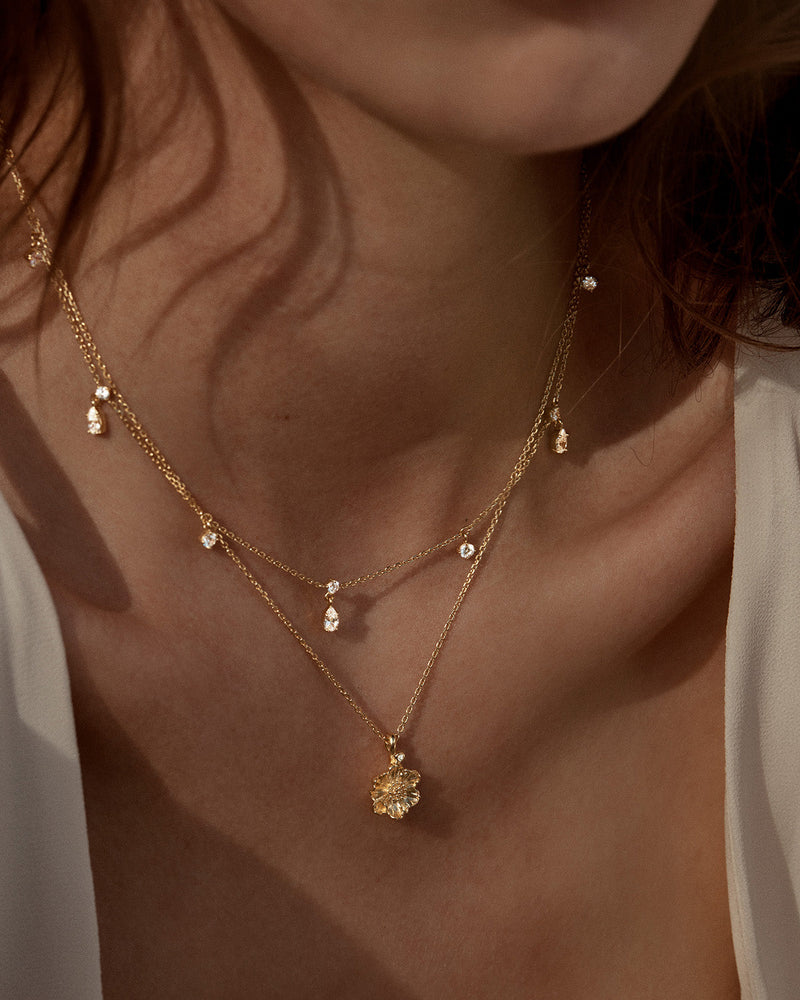 by charlotte 18k Gold Vermeil No Rain, No Flowers Choker