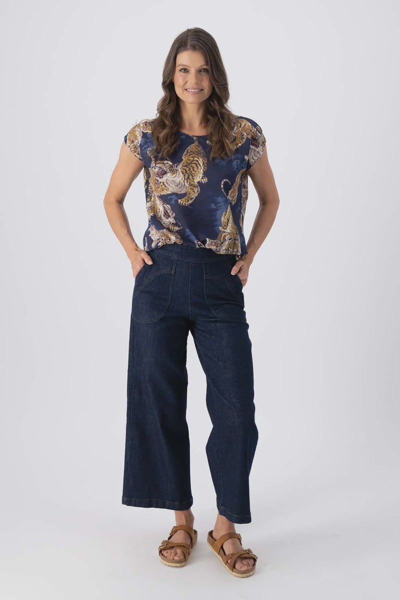 Olga de Polga Peggy Jeans in Indigo Wash