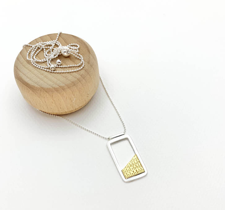 via SMiTH The Void I Pendant Necklace in Sterling Silver