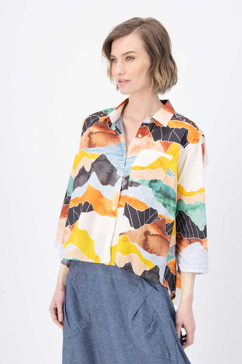 Olga de Polga Vista Shirt Orange in Cotton