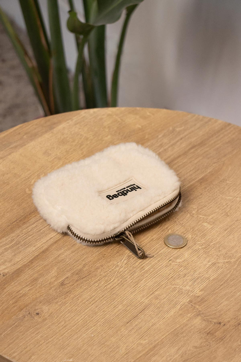 Hindbag 'Lili' Arctic Teddy Coin Purse