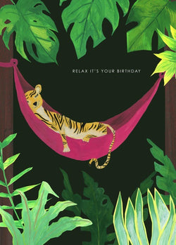 Hutch Cassidy 'Tiger In Hammock' Card