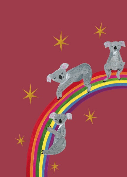 Hutch Cassidy 'Koalas On Rainbow' Card