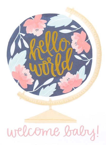 1Canoe2 'Welcome Baby Globe' Card