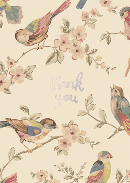 Cath Kidston 'Thank You Birds' Card