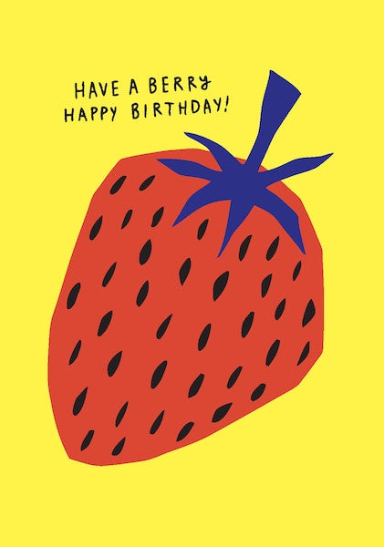 Badger & Burke 'Berry' Birthday Card