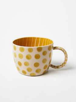 Jones and Co Chino Mug in Mustard Dot