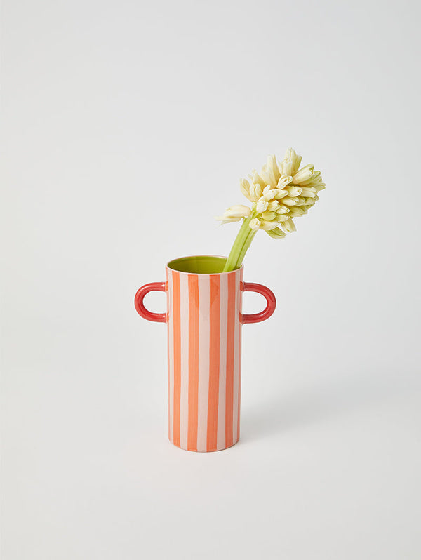 Jones and Co Griffe Warm Stripe Bud Vase