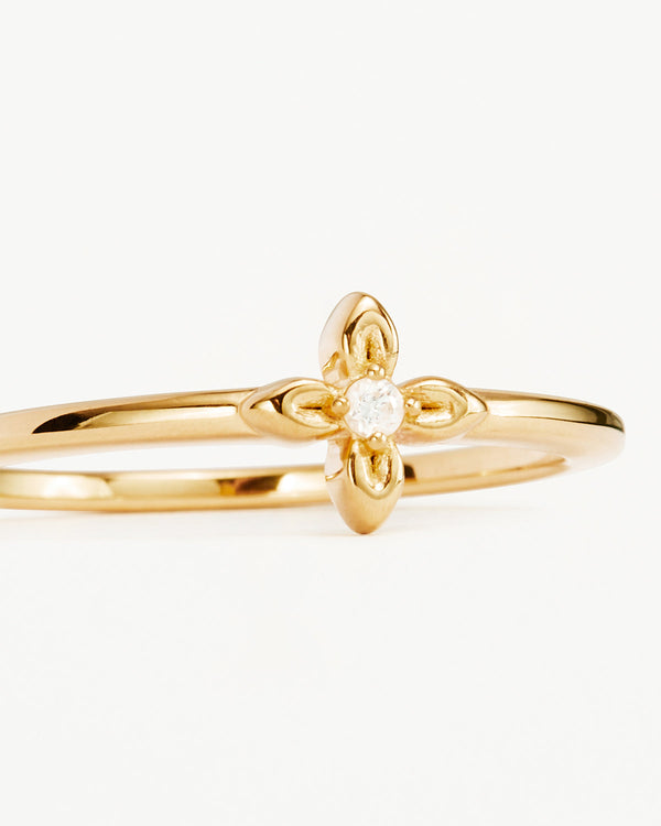 by charlotte 18k Gold Vermeil Live in Light Ring