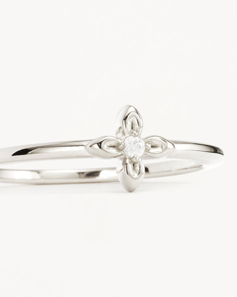 by charlotte Sterling Silver Live in Light Ring