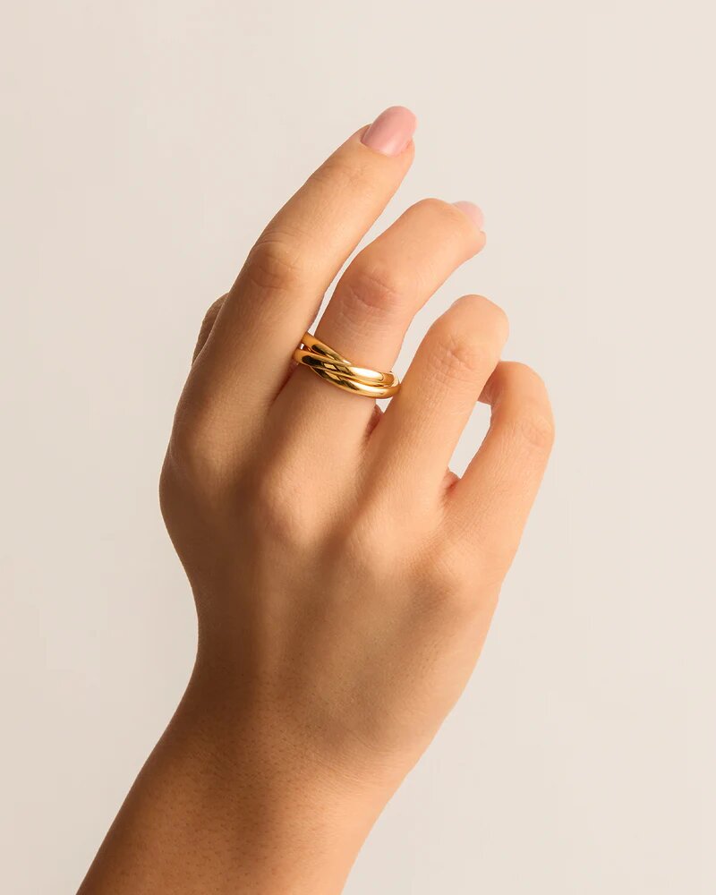 by charlotte 18k Gold Vermeil Now and Forever Ring