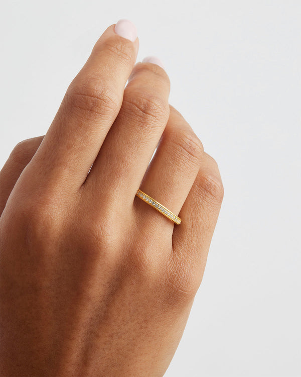 by charlotte 18k Gold Vermeil With Love Ring