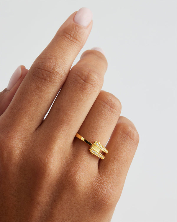 by charlotte 18k Gold Vermeil Connect Deeply Ring