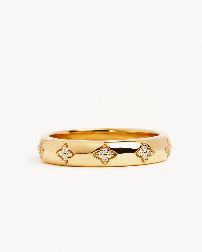 by charlotte 18k Gold Vermeil Bloom With You Lotus Ring