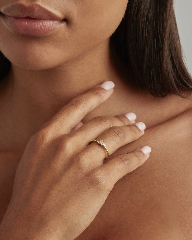 by charlotte 18k Gold Vermeil Mist Ring