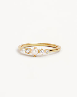 by charlotte 18k Gold Vermeil Sea Foam Ring