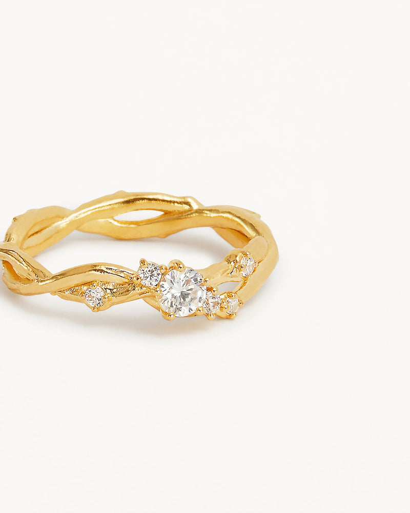 by charlotte 18k Gold Vermeil No Rain, No Flowers Ring