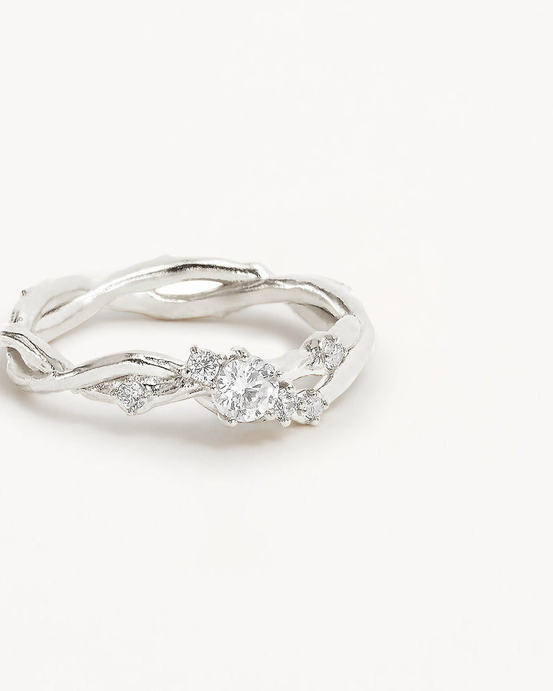 by  charlotte Sterling Silver No Rain, No Flowers Ring