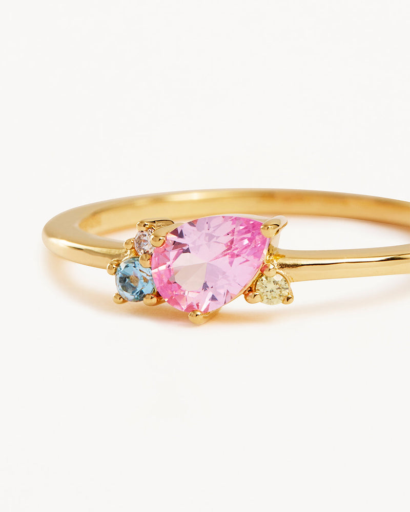 By Charlotte 18k Gold Vermeil Cherished Connections Ring