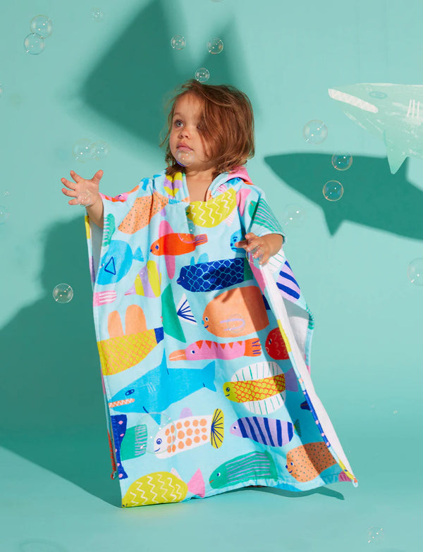 Halcyon Nights Kids Hooded Towel 'Rainbow Reef'