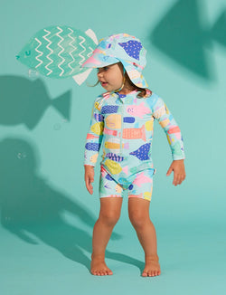 Halcyon Nights 'Rainbow Reef' Long Sleeve Rash Suit