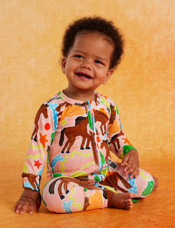 Halcyon Nights 'Giddy Up' Long Sleeve Romper