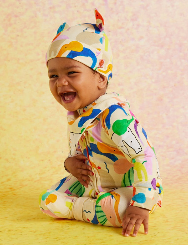 Halcyon Nights 'Happy Herd' Long Sleeve Romper