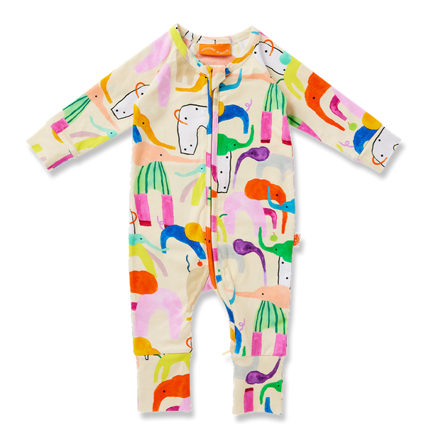 Halcyon Nights 'Happy Herd' Long Sleeve Romper