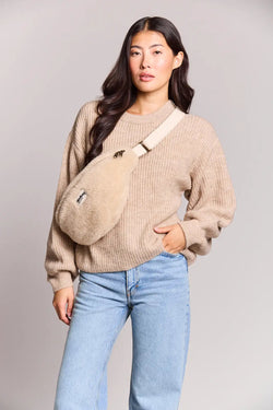 Hindbag 'Sasha' Belt Bag in Teddy Beige