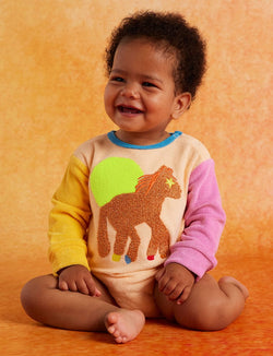 Halcyon Nights Giddy Up Terry Long Sleeve Bodysuit