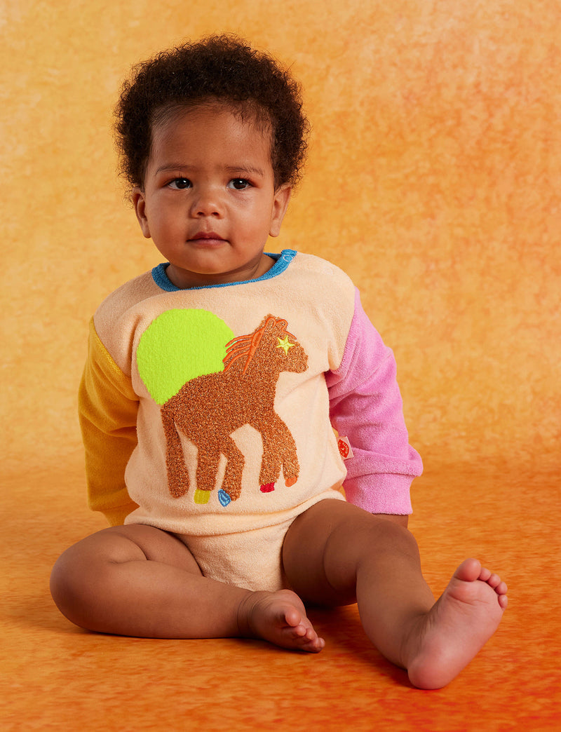Halcyon Nights Giddy Up Terry Long Sleeve Bodysuit