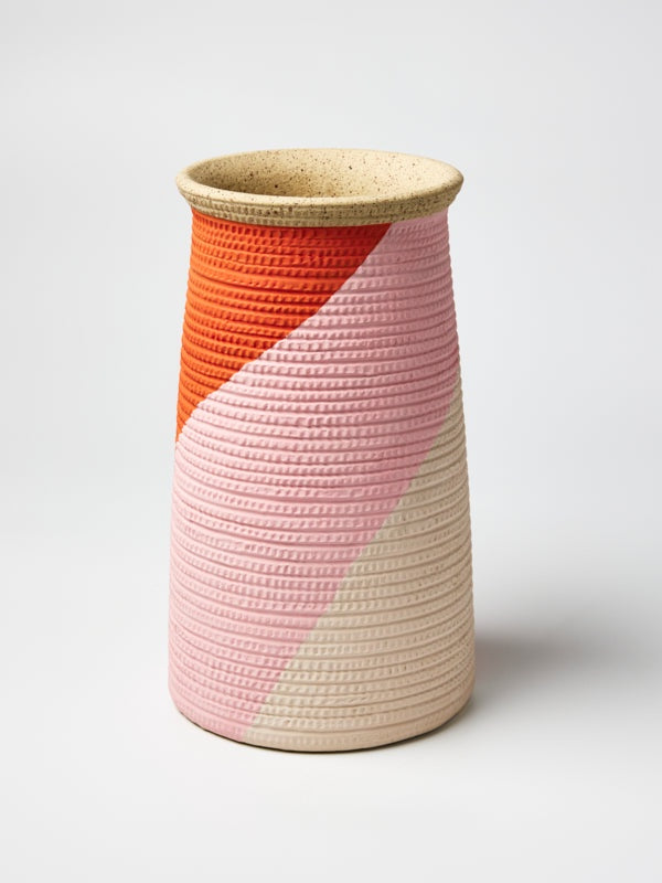 Jones and Co Hibo Cylinder Vase in Pink