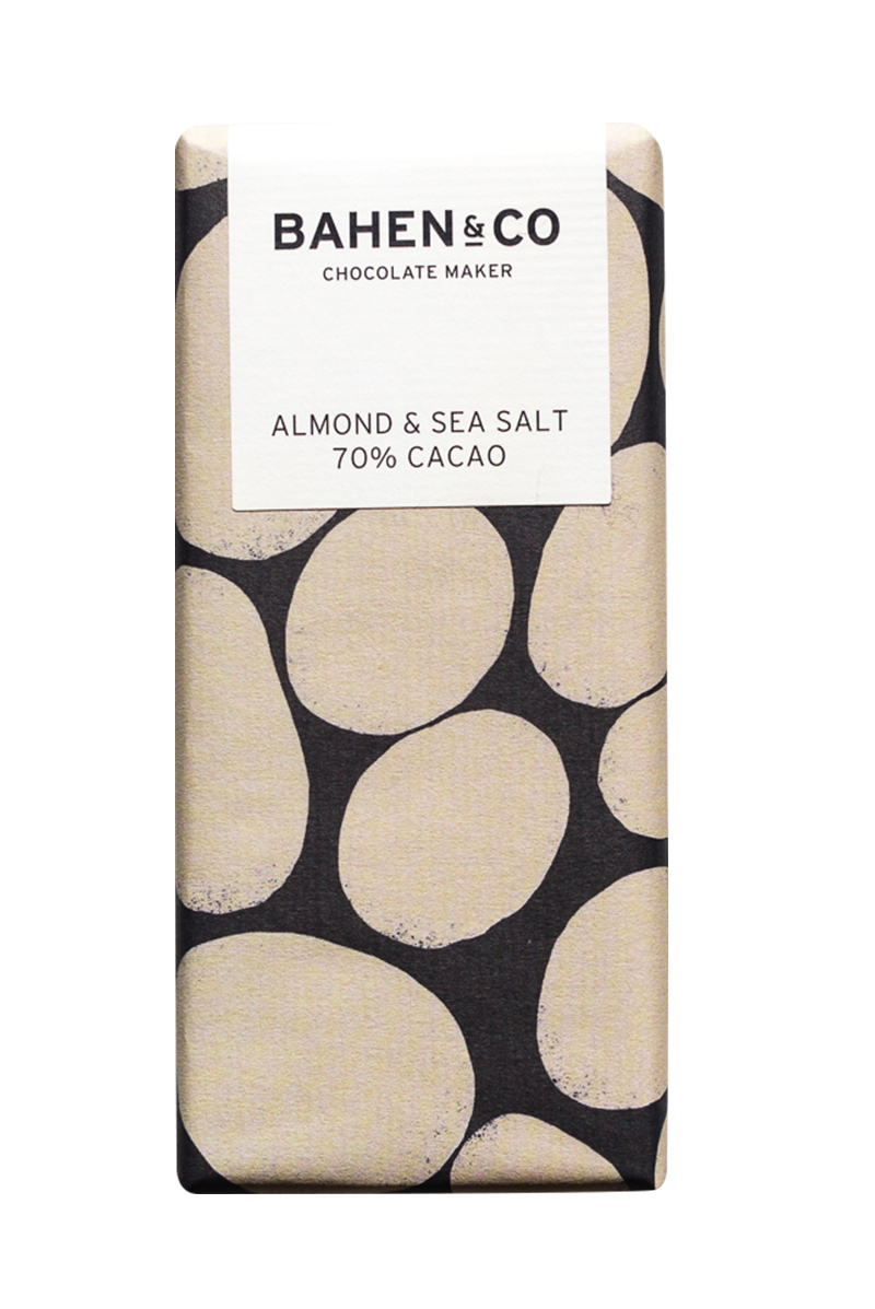 Bahen & Co Almond & Sea Salt 70% Cacao Chocolate
